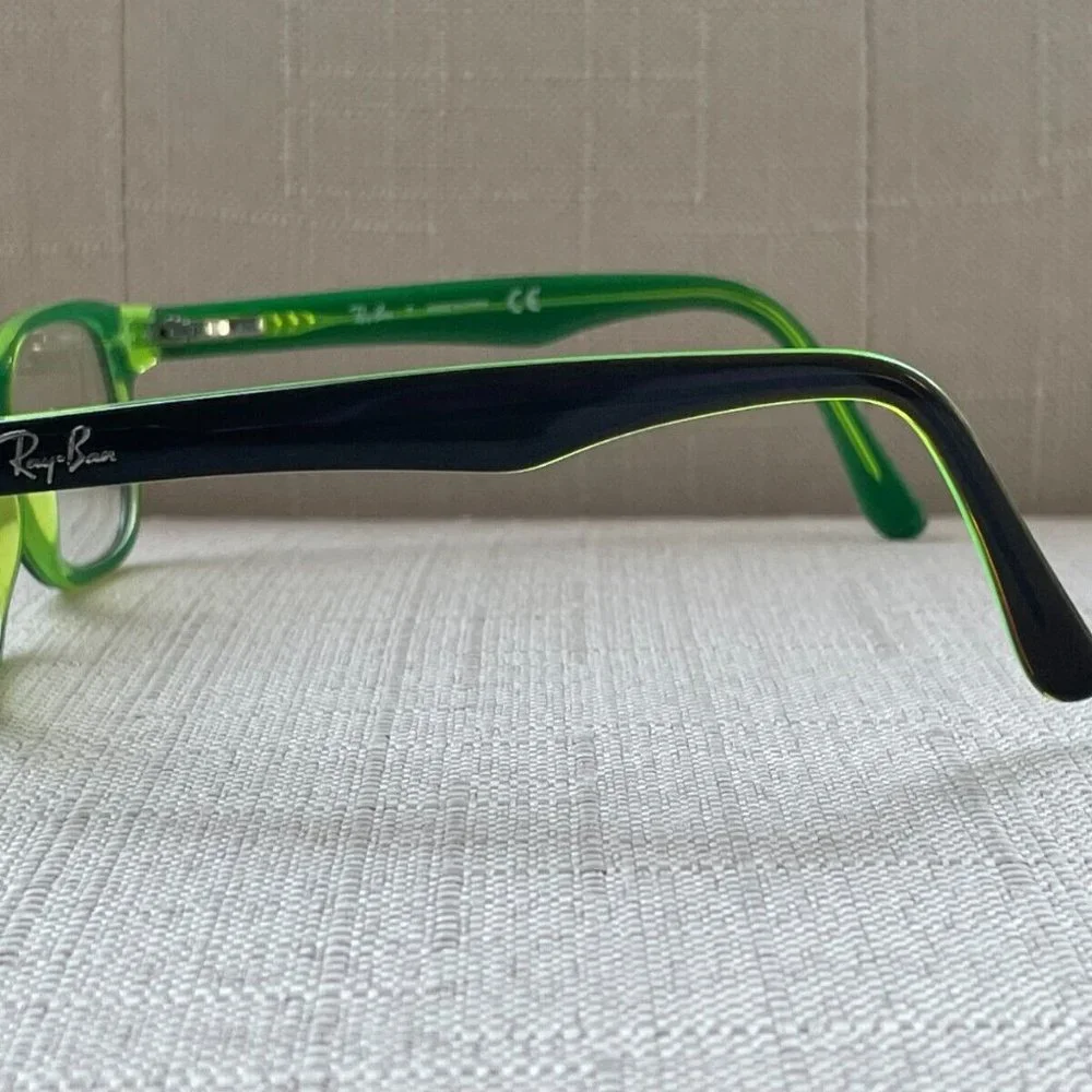 Ray-Ban Youth Eyeglasses, Black/Green RB1555 3665 46[]16 125 Glasses Frame